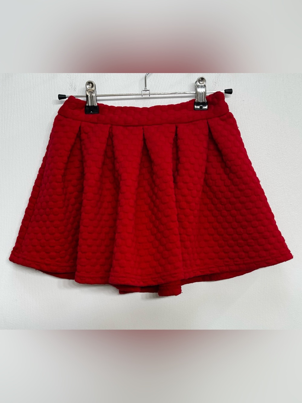 Cat & Jack Red Textured Circle Skirt